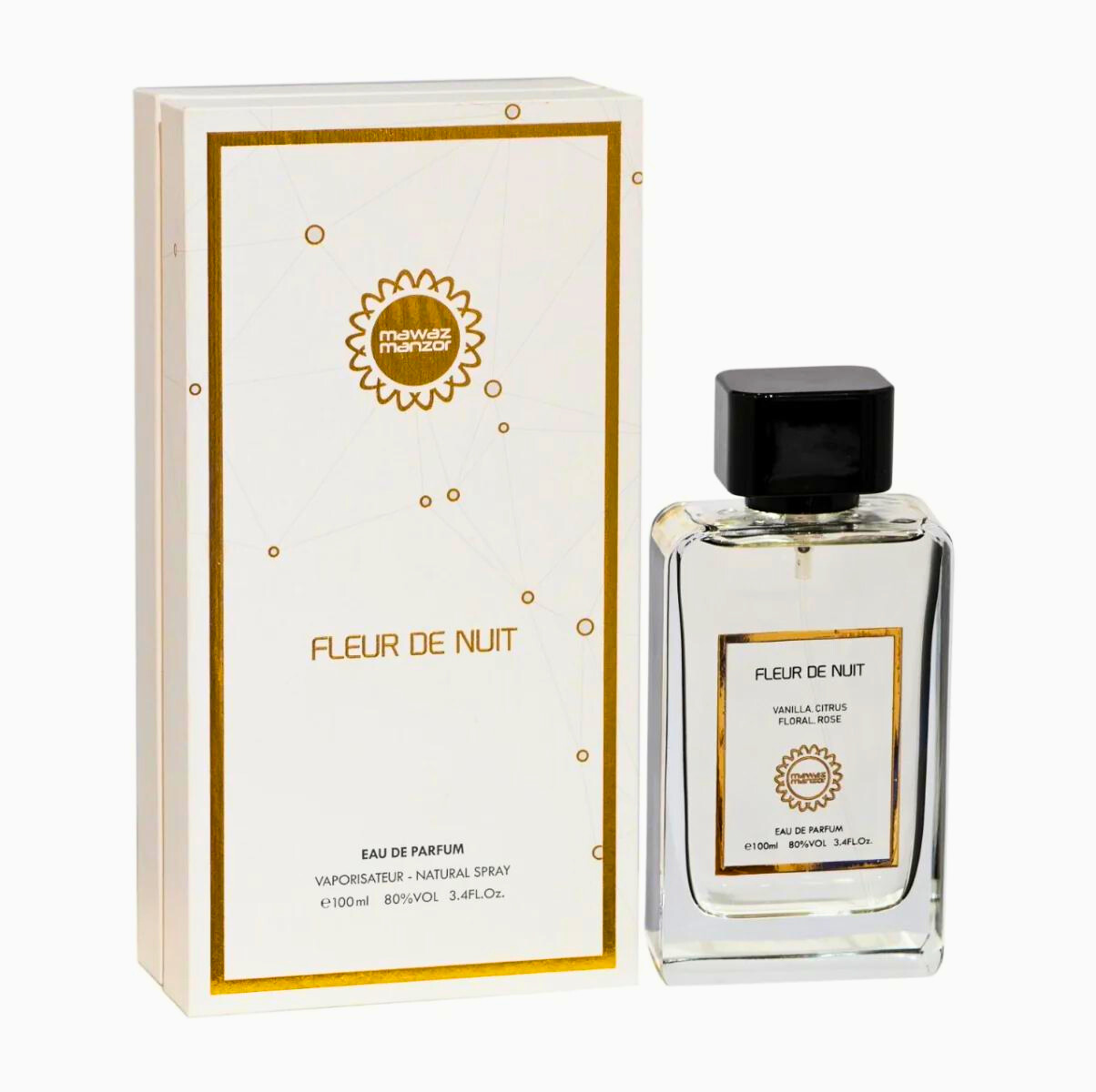 Mawaz Manzor Fleur De Nuit Perfume For Unisex Edp